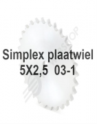 Plaatwiel 5x2.5 03-1